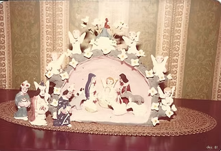 Presépio em gruta por Mudinha