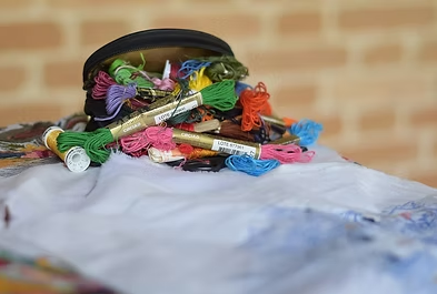 Materiais de bordado